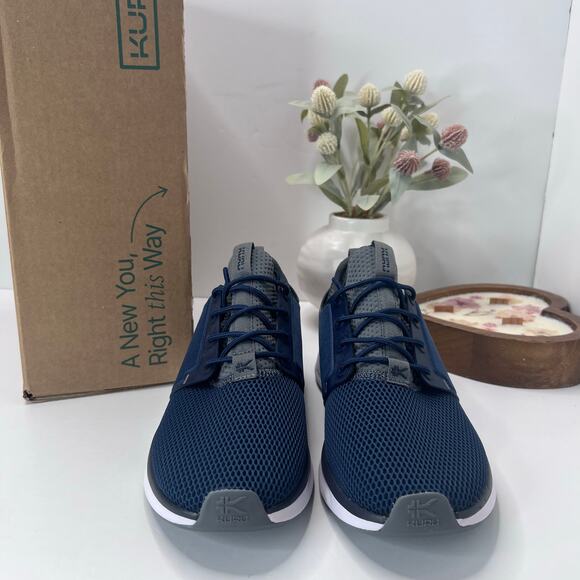Kuru Atom Walking Comfort Sneaker Indigo/White/Basalt Men 10 Wide NWB Kuru Quantum 2 Shoes Men main image 2